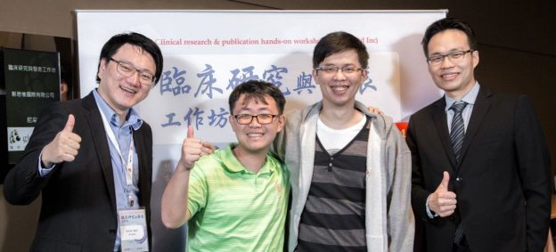 左起：蔡依橙醫師、曾秉濤醫師、陳昱斌醫師、吳昭慶醫師